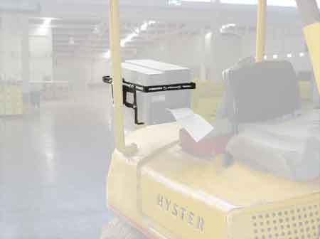 Printer-on-Forklift